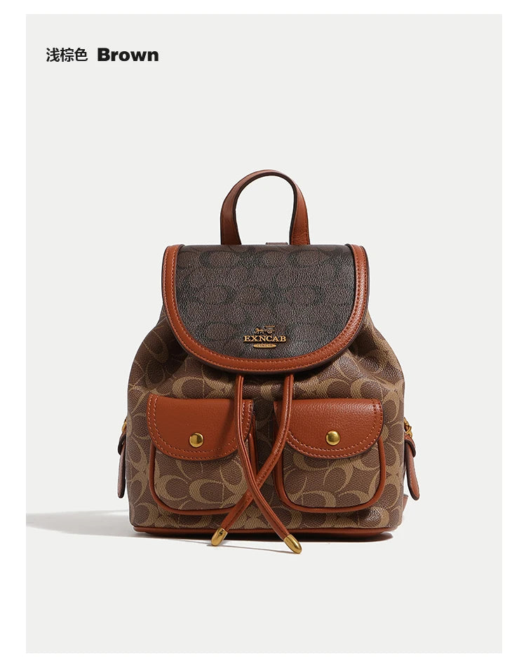 Backpack Women's Bag 2024 New High end Designer Retro Leisure Commuter Backpack Travel Bag Large Capacity