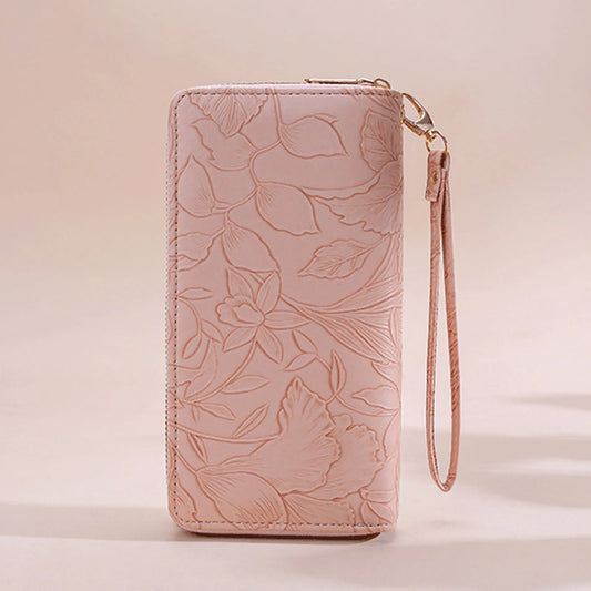 Chic Quilted Long Wallet For Women Secure Zipper Multiple Card Slots Phone Compartment Versatile Clutch For Every Occasion