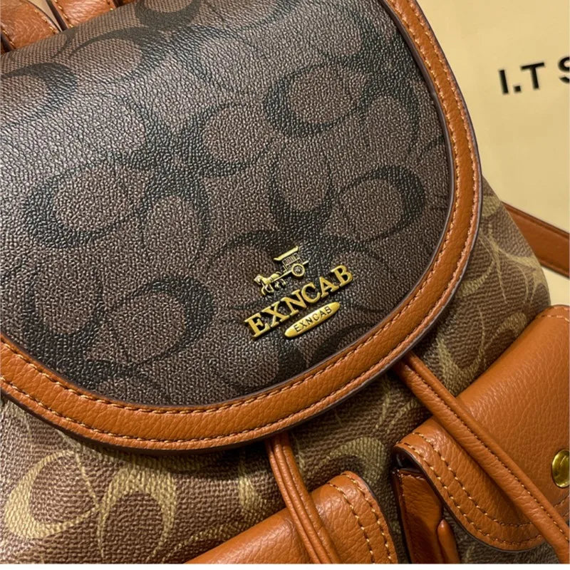 Backpack Women's Bag 2024 New High end Designer Retro Leisure Commuter Backpack Travel Bag Large Capacity