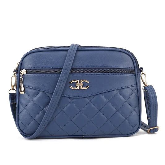 2025 Women's Bag Fashion Lingge Crossbody Bag Four Layer High Capacity Middle Aged Shoulder Bag Versatile Camera Square Handbag