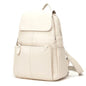 Zency Stylish Black White Genuine Leather Women Backpack A++ Quality Anti-theft Large Capacity Knapsack Travel Designer Rucksack