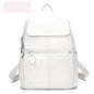 Zency Stylish Black White Genuine Leather Women Backpack A++ Quality Anti-theft Large Capacity Knapsack Travel Designer Rucksack