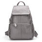 Zency Stylish Black White Genuine Leather Women Backpack A++ Quality Anti-theft Large Capacity Knapsack Travel Designer Rucksack