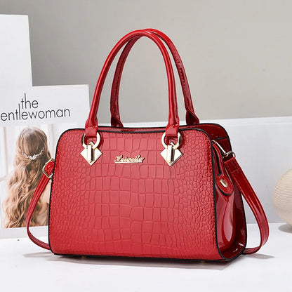 Women's bags, handbags, shoulder messenger bags, fashionable and versatile middle-aged large-capacity mother bags