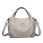 Women Soft Leather Top-Handle Bags Luxury Designer Handbag Solid Color Ladies Shoulder Crossbody Bag And Purse Commuting Sac