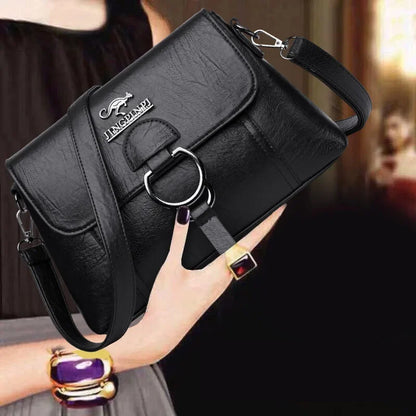 New Single Shoulder Bag PU Soft Leather Texture Women's Bag Large Capacity Crossbody Bag Simple Small Square Fashion Handbag