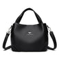 Women Soft Leather Top-Handle Bags Luxury Designer Handbag Solid Color Ladies Shoulder Crossbody Bag And Purse Commuting Sac