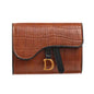 Women Luxury Card Holder Short Walet MiniPU Letter Wallet Multi Card Card Holder SmalMulti Functiona Clutch Bag