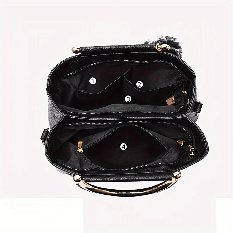 3D Flower Decor Handbag, Elegant Mini Crossbody Bag, Women's Fashion Shoulder Bag, Street Trends Tote Bag Purse