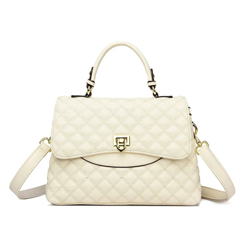 Luxury Large Capacity Multilayer Shoulder Messenger Bag High Quality Leather Handbag Women Designer Crossbody Sac Female Tote