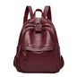 2024 Female Leather Backpacks High Quality Ladies Bagpacks Luxury Designer Large Capacity Casual Daypack Girl Mochilas Sac A Dos