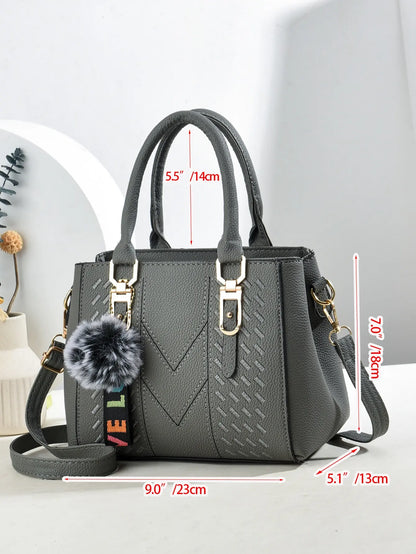 Fashionable large capacity embroidered crossbody bag for women, a handbag for daily use