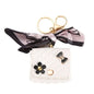 Fashion Leather Earphone Storage Bag Mini Creative Keychain Solid Color Pendant Earphone Case Bluetooth Headset Cover