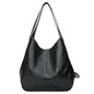 Vintage Women's Bag Leather Large Capacity Marble Grain Women's Shoulder Bag Daily Commuter Handbag Shopping