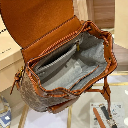 Backpack Women's Bag 2024 New High end Designer Retro Leisure Commuter Backpack Travel Bag Large Capacity