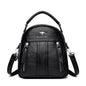 4 In 1 Leather Backpacks Multifunction Female Shoulder Bag Fashion Ladies Small Backpack Travel Bags for Girls New Messenger Sac