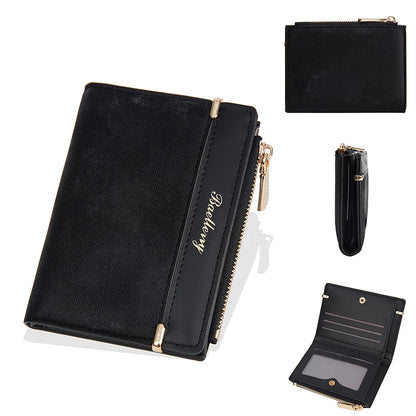 Baellerry Women Wallets New Short Coin Pocket High Quality Zipper Female Purses ID Card Holder Photo Holder Small Wallet For Gir