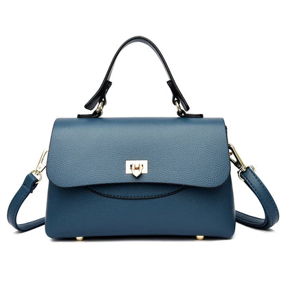 Luxury Large Capacity Multilayer Shoulder Messenger Bag High Quality Leather Handbag Women Designer Crossbody Sac Female Tote