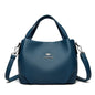 Women Soft Leather Top-Handle Bags Luxury Designer Handbag Solid Color Ladies Shoulder Crossbody Bag And Purse Commuting Sac