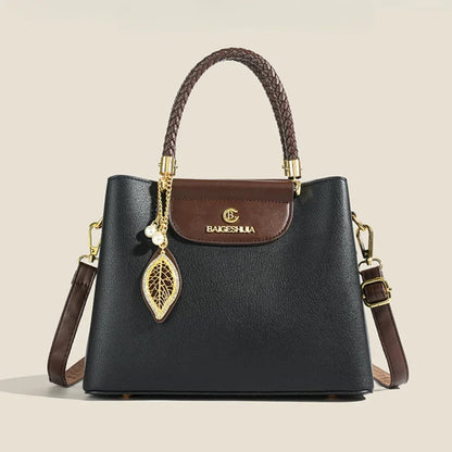 Genuine Soft PU Leather Handbags for Women Vintage Shoulder Tote Bag Luxury Designer Ladies Large Capacity Purse Bags Sac A Main