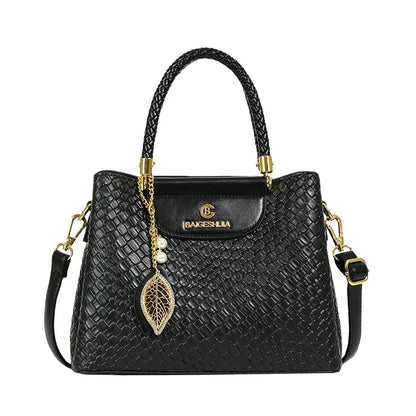 Genuine Soft PU Leather Handbags for Women Vintage Shoulder Tote Bag Luxury Designer Ladies Large Capacity Purse Bags Sac A Main