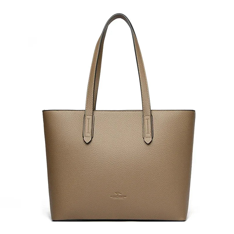 Genuine High Quality Large Capacity Shoulder Bag Female Tote Bag New Luxury Designer Handbag For Fashion Women Brand Shopper Bag