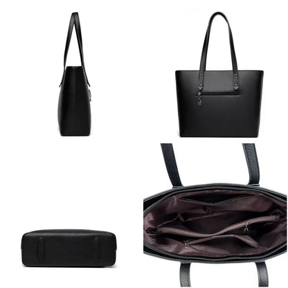 Genuine High Quality Large Capacity Shoulder Bag Female Tote Bag New Luxury Designer Handbag For Fashion Women Brand Shopper Bag