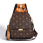 Women's Leather Backpack High-grade Texture Portable  Elegant Printed Design Anti-Theft Versatile Shoulder Bag for Daily Use