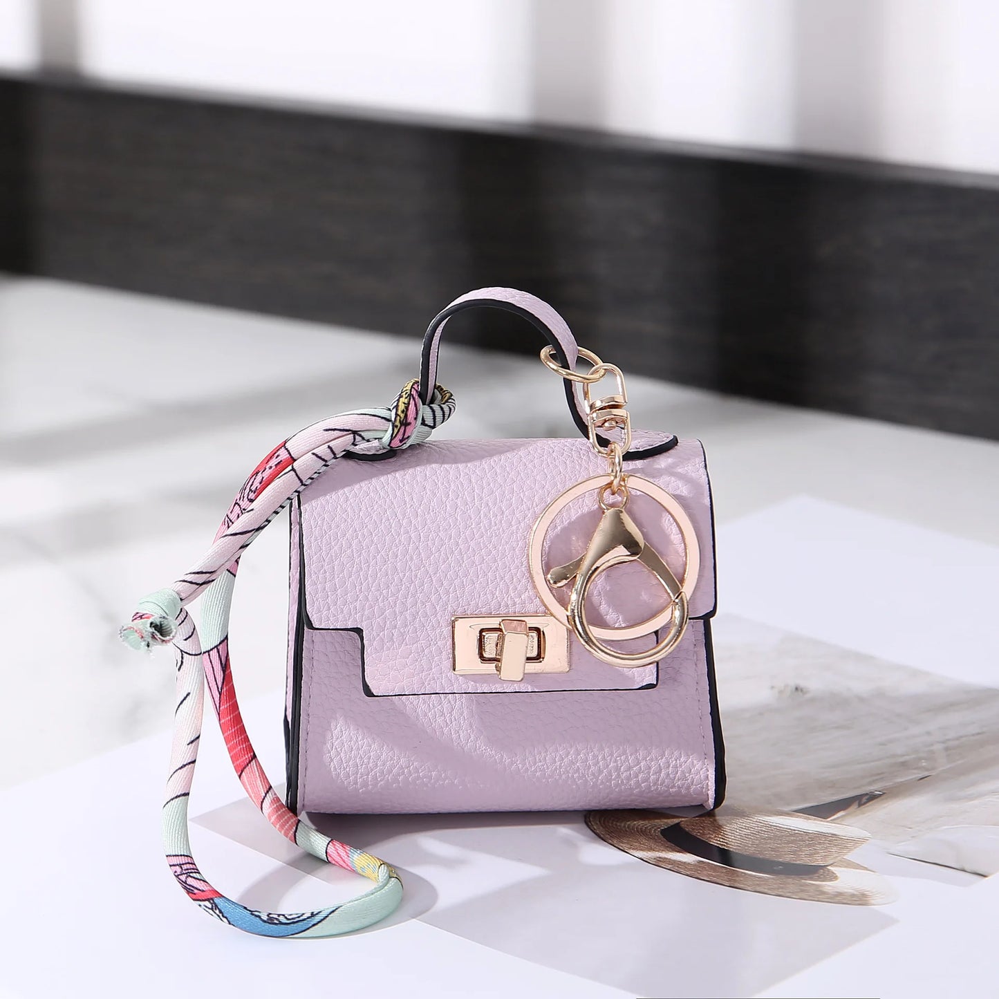 Mini bag pendant, house small bag, light luxury bag, new fashion decoration, red envelope, headphones, charter key bag