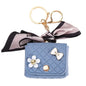 Fashion Leather Earphone Storage Bag Mini Creative Keychain Solid Color Pendant Earphone Case Bluetooth Headset Cover