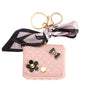 Fashion Leather Earphone Storage Bag Mini Creative Keychain Solid Color Pendant Earphone Case Bluetooth Headset Cover