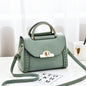 Portable small square bag fashion lock shoulder bag simple casual messenger bag
