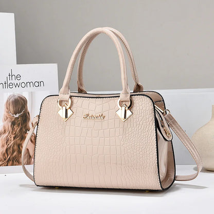 Women's bags, handbags, shoulder messenger bags, fashionable and versatile middle-aged large-capacity mother bags
