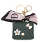 Fashion Leather Earphone Storage Bag Mini Creative Keychain Solid Color Pendant Earphone Case Bluetooth Headset Cover