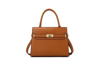 Women's soft leather handbag simple small square bag casual women's bucket bag fashionable single shoulder crossbody bag