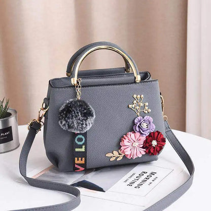 3D Flower Decor Handbag, Elegant Mini Crossbody Bag, Women's Fashion Shoulder Bag, Street Trends Tote Bag Purse