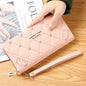 Women's Embroidered Wallet - European Style Zipper Card Holder with Phone Pocket, Fashion Crossbody Handbag Purse