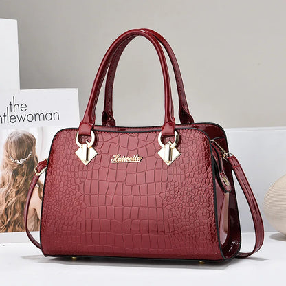 Women's bags, handbags, shoulder messenger bags, fashionable and versatile middle-aged large-capacity mother bags
