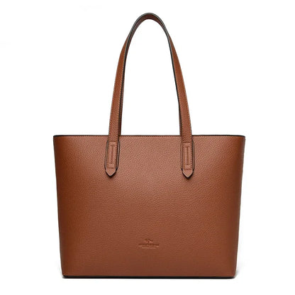 Genuine High Quality Large Capacity Shoulder Bag Female Tote Bag New Luxury Designer Handbag For Fashion Women Brand Shopper Bag