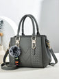 Fashionable large capacity embroidered crossbody bag for women, a handbag for daily use